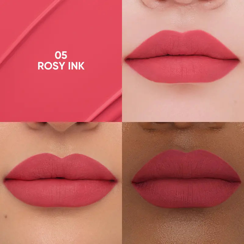 JUDYDOLL Silky Matte Lip Ink, Long-Lasting, Waterproof, Lipstick, Transfer-Proof, Smudge-Proof, Food-Proof, Hydrating, Soft Velvet Matte, Smooth, Not Easy to Fade, Non-Stick Cup, Summervibes, Makeup, Cosmetic