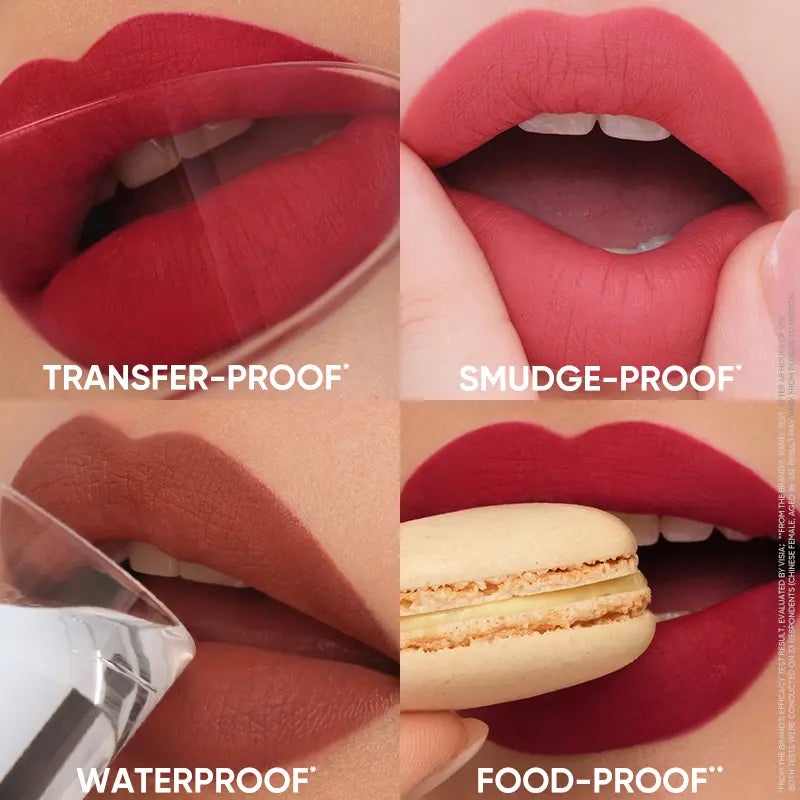 JUDYDOLL Silky Matte Lip Ink, Long-Lasting, Waterproof, Lipstick, Transfer-Proof, Smudge-Proof, Food-Proof, Hydrating, Soft Velvet Matte, Smooth, Not Easy to Fade, Non-Stick Cup, Summervibes, Makeup, Cosmetic
