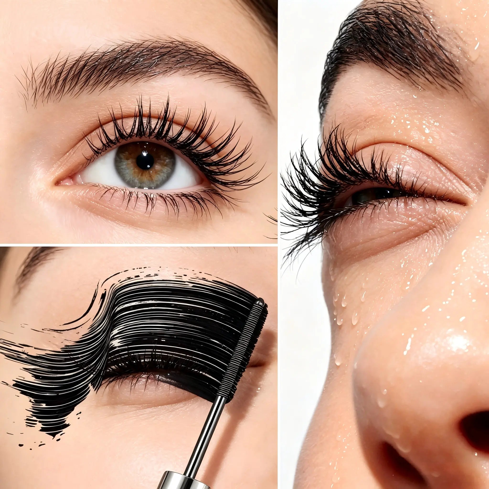 Lengthening and Curling Mascara - Features a Special Steel Spiral Brush Head,Long-Lasting and Waterproof, Maintains Makeup for 24 Hours,Is Smudge-Proof,Does Not Clump,And Keeps Each Lash Long and Curled for an Extended Period.