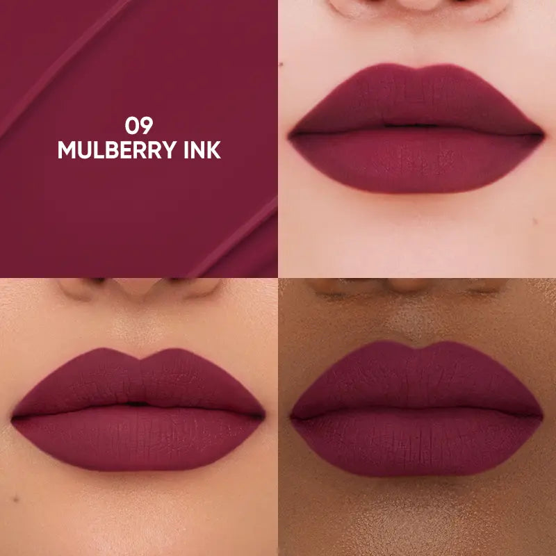 JUDYDOLL Silky Matte Lip Ink, Long-Lasting, Waterproof, Lipstick, Transfer-Proof, Smudge-Proof, Food-Proof, Hydrating, Soft Velvet Matte, Smooth, Not Easy to Fade, Non-Stick Cup, Summervibes, Makeup, Cosmetic
