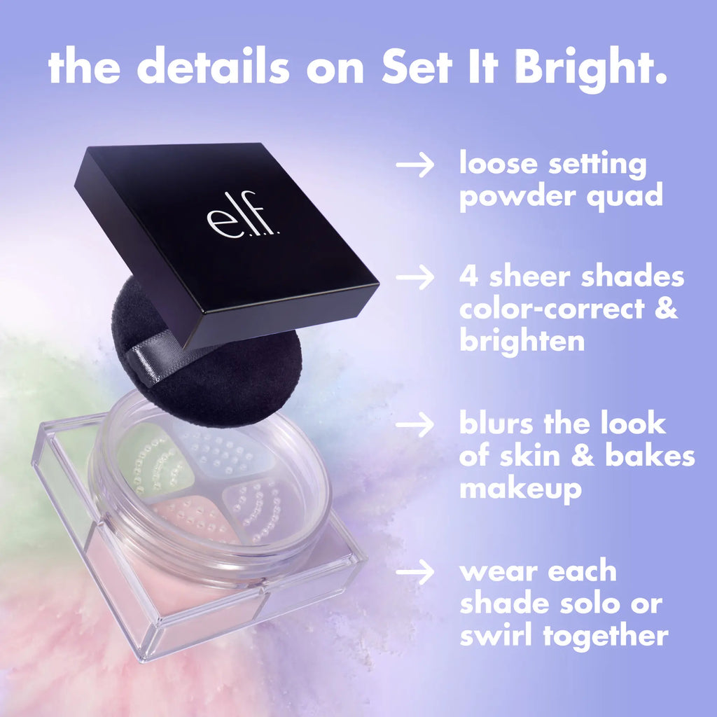 E.L.F. Set It Bright Makeup Powder Quad