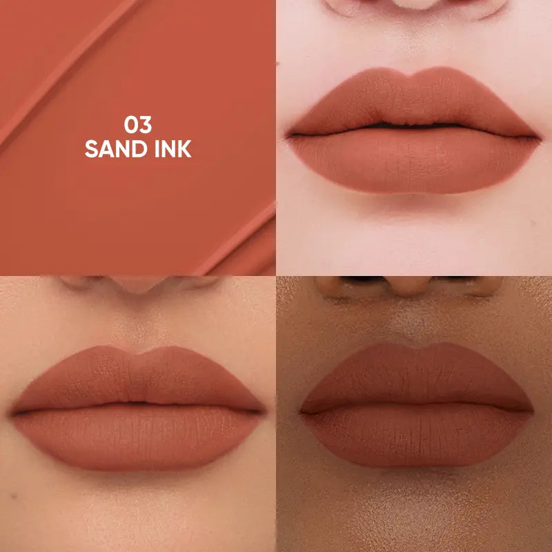 JUDYDOLL Silky Matte Lip Ink, Long-Lasting, Waterproof, Lipstick, Transfer-Proof, Smudge-Proof, Food-Proof, Hydrating, Soft Velvet Matte, Smooth, Not Easy to Fade, Non-Stick Cup, Summervibes, Makeup, Cosmetic