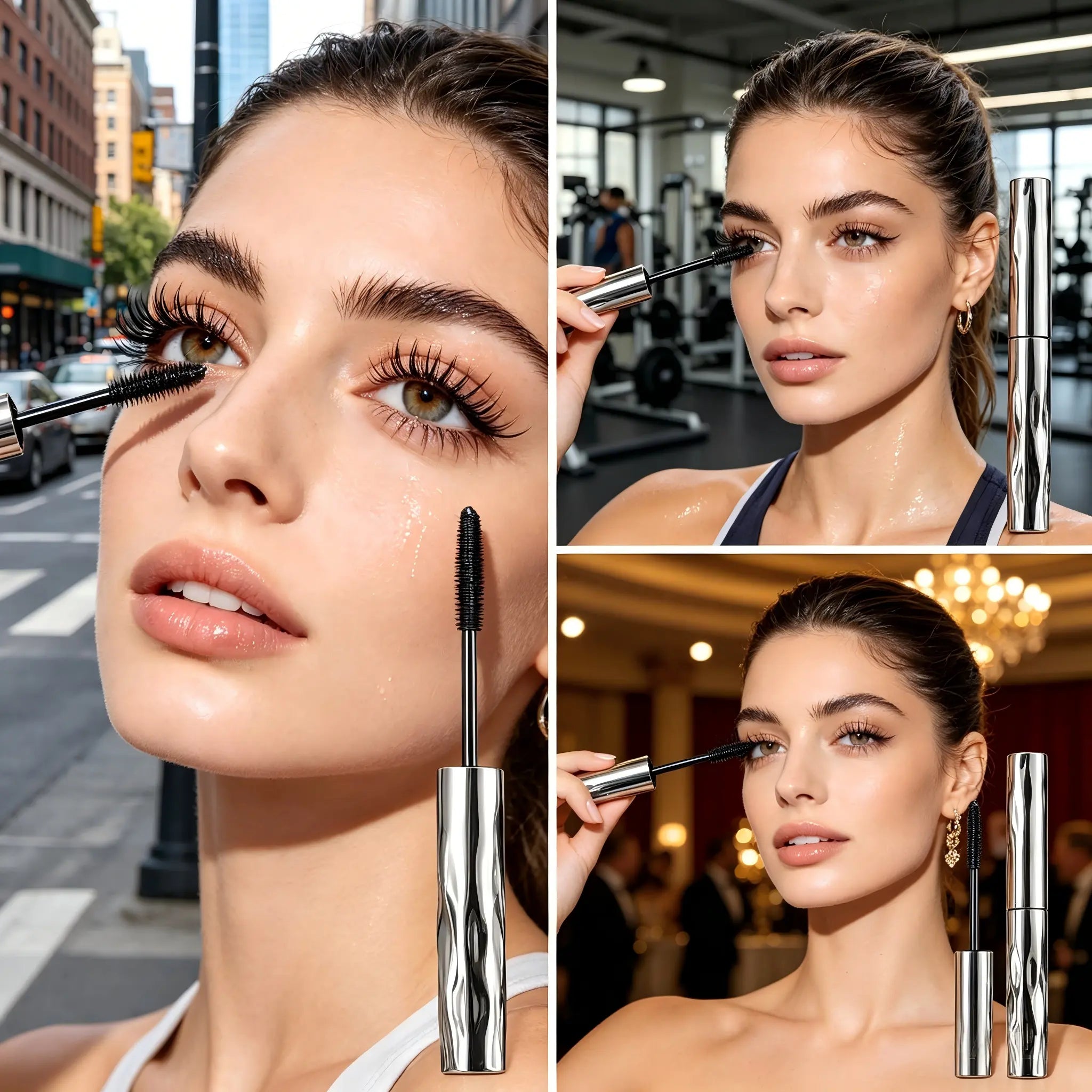 Lengthening and Curling Mascara - Features a Special Steel Spiral Brush Head,Long-Lasting and Waterproof, Maintains Makeup for 24 Hours,Is Smudge-Proof,Does Not Clump,And Keeps Each Lash Long and Curled for an Extended Period.