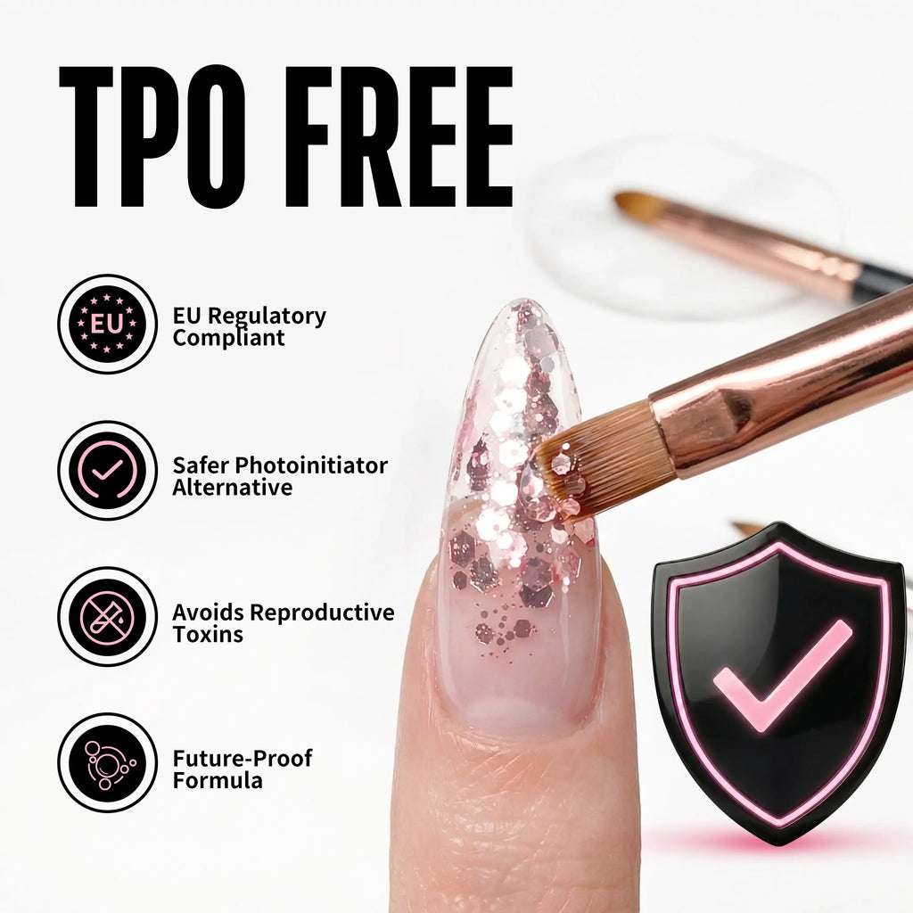 NOVO OVO Chunky Glitter Gel Nail Polish, G01 Oceanic Mist (Blue Holographic Sequins) TPO & HEMA Free, High-Density Sparkle Confetti Varnish, Reflective Soak off UV LED Manicure for DIY Nail Art 5Ml